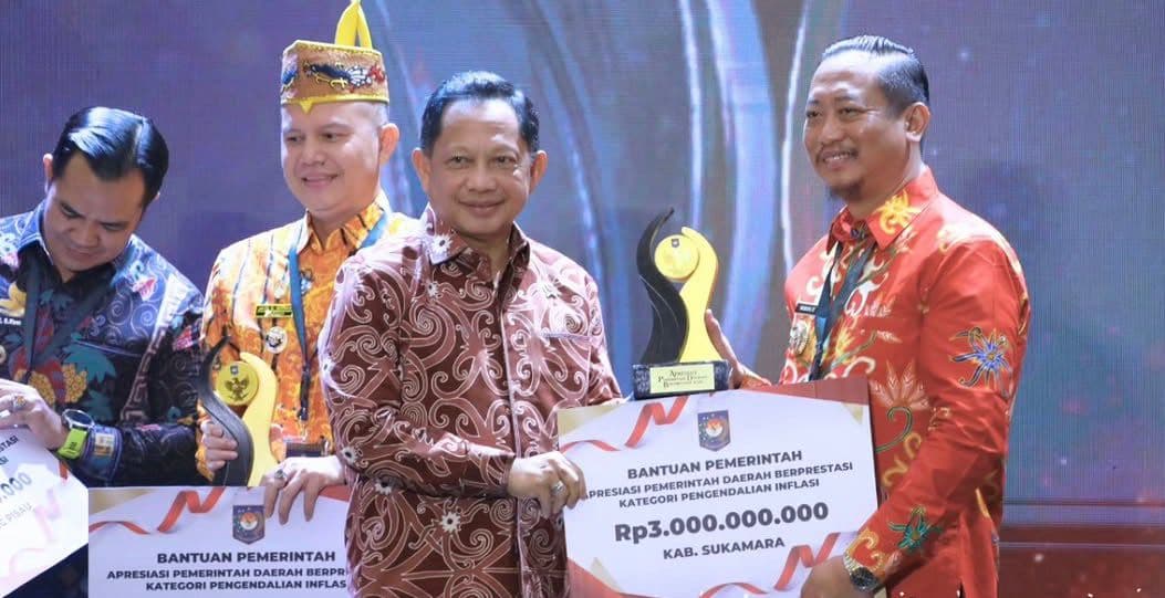 Bupati Sukamara Pengendalian Inflasi Regional Kalimantan 2026 Terbaik