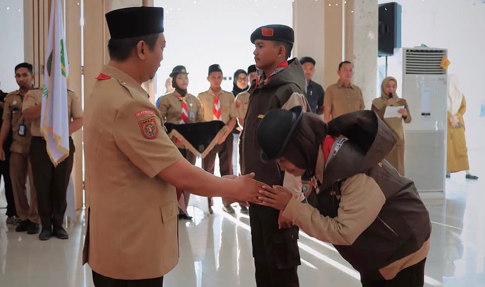 Bupati Lepas Kontingen Pramuka Sukamara