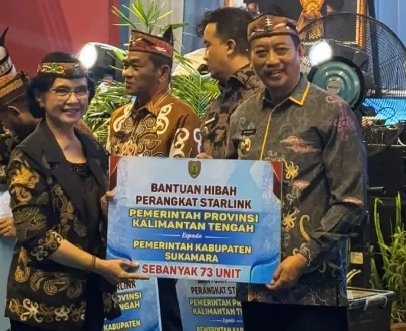 73 Starlink Jadi Solusi Perluasan Internet di Wilayah Blank Spot Sukamara