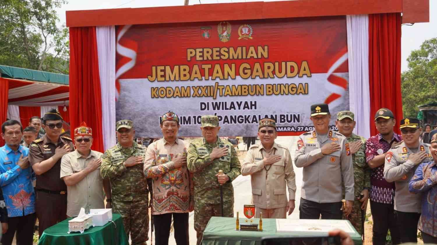 Jembatan Perintis Garuda Diresmikan