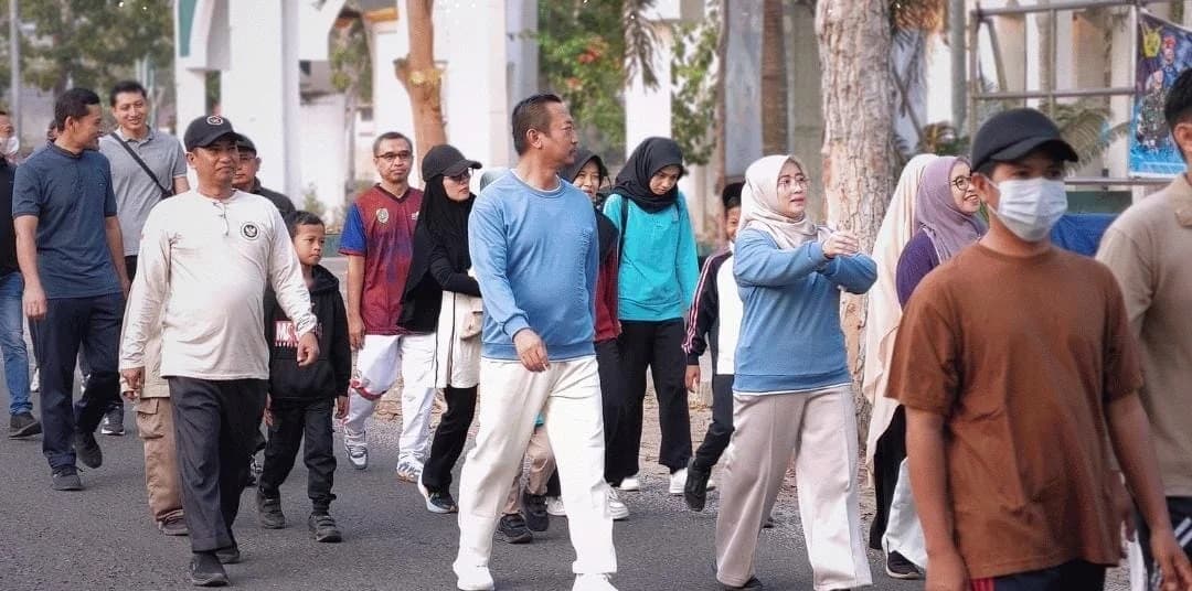Bupati Lepas Jalan Sehat Bersama Jemaah Haji