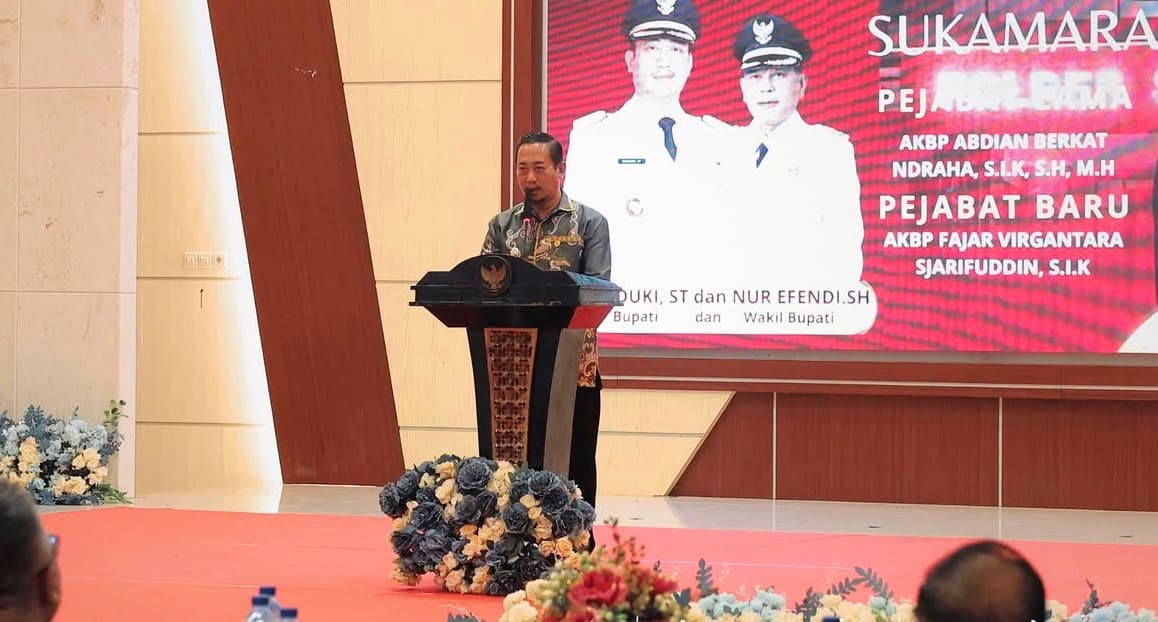Bupati Sukamara Hadiri Malam Ramah Tamah Kenal Pamit Kapolres Sukamara