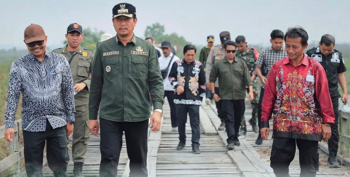 Bupati Sukamara Berharap Penanganan Jembatan Pemeliharaan Berlanjut