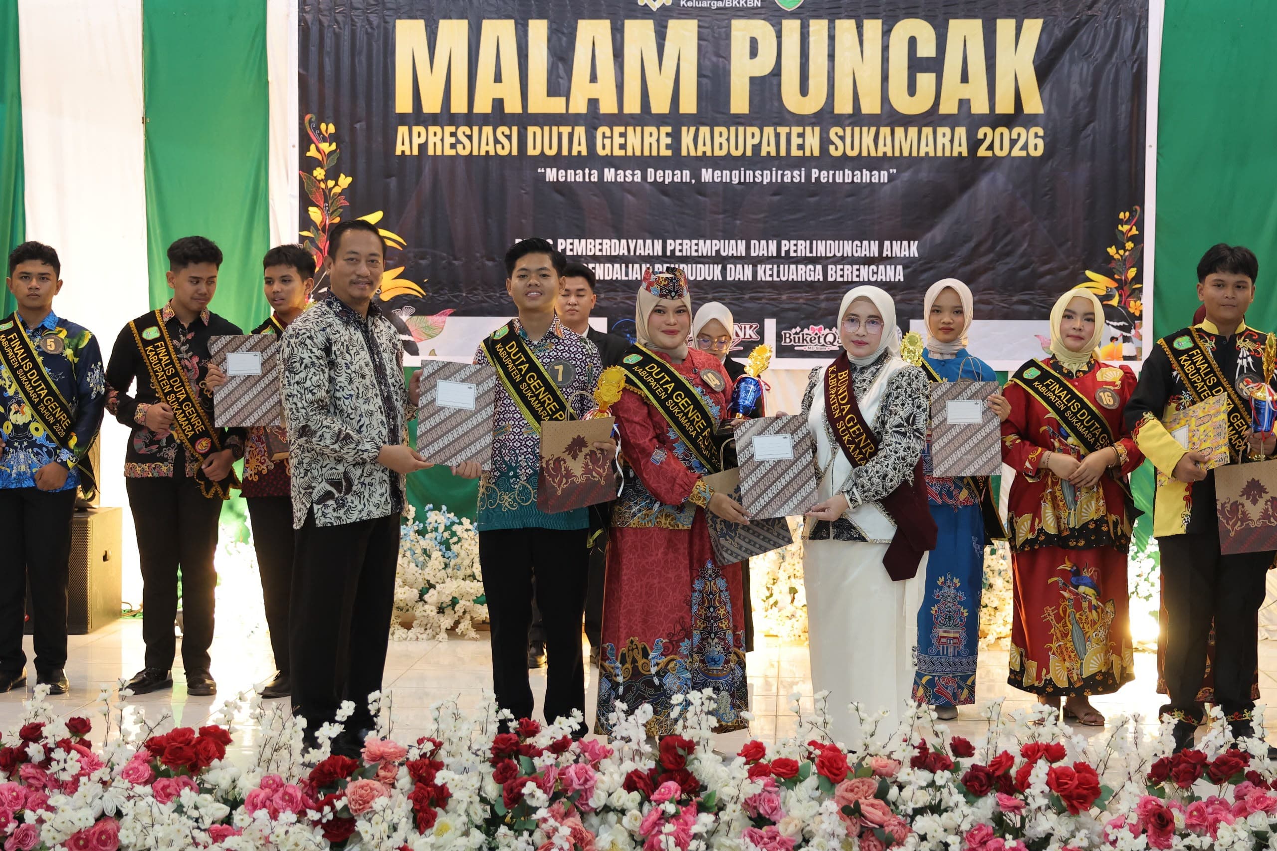Malam Puncak Apresiasi Duta GenRe Sukamara 2026, Bupati Dorong Generasi Muda Berprestasi dan Berencana